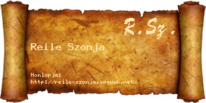 Reile Szonja névjegykártya